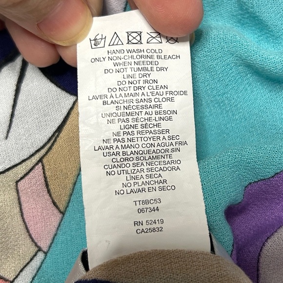 Trina Turk Tank Top Women's Size Medium Off The Shoulder Baby Doll Y2K Boho - Picture 13 of 13